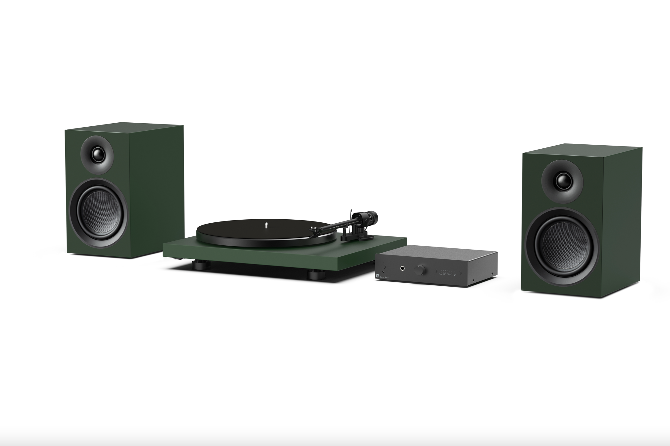 Pro-Ject Colourful 2, equipo todo-en-uno, amplificador integrado, bluetooth, altavoces librero, tornamesa, tocadiscos, Hi-Fi, vinilos Heredia Costa Rica