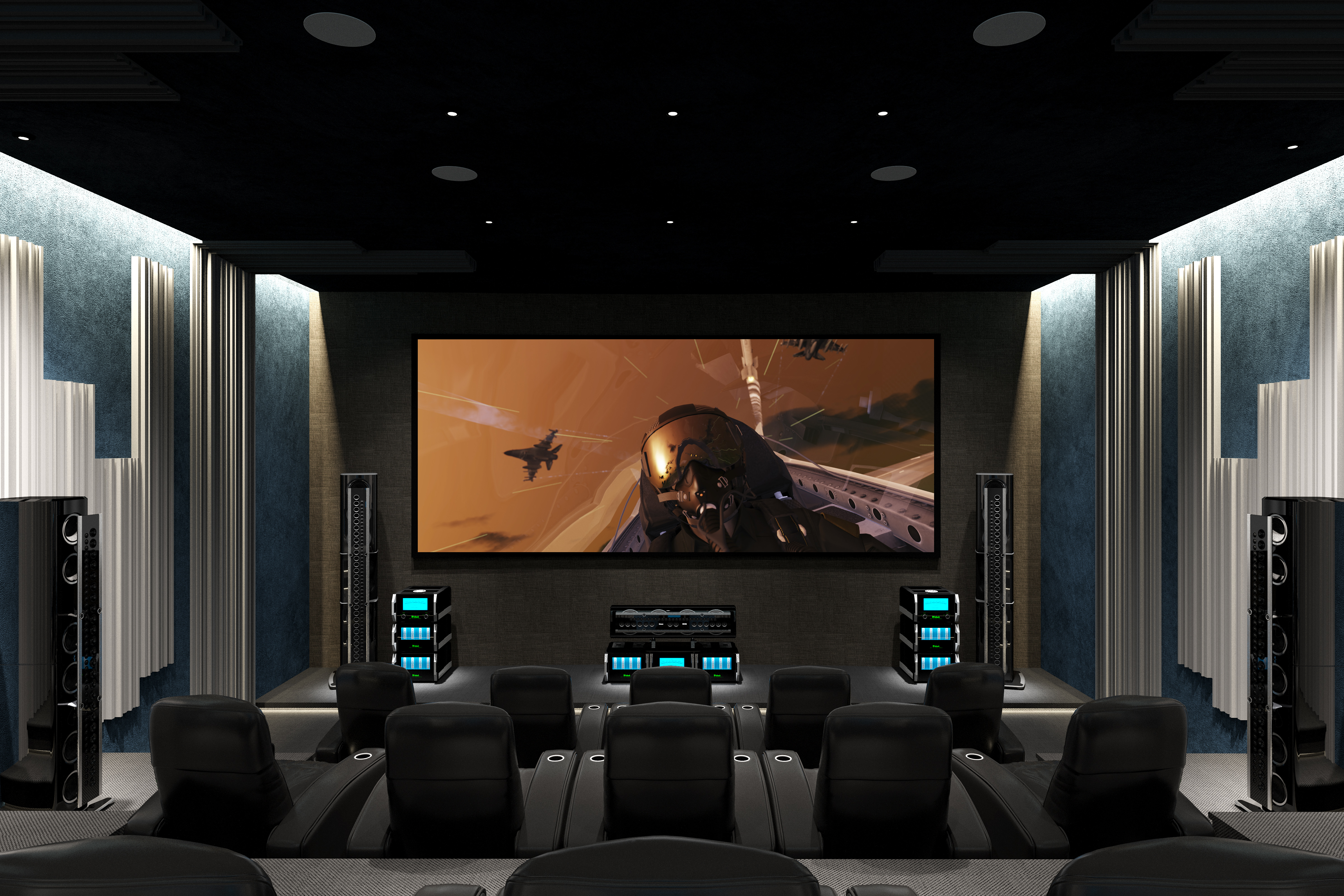 Home theater, cine en casa Costa Rica, películas, sala de cine, altavoces, amplificadores, sala costa rica, McIntosh