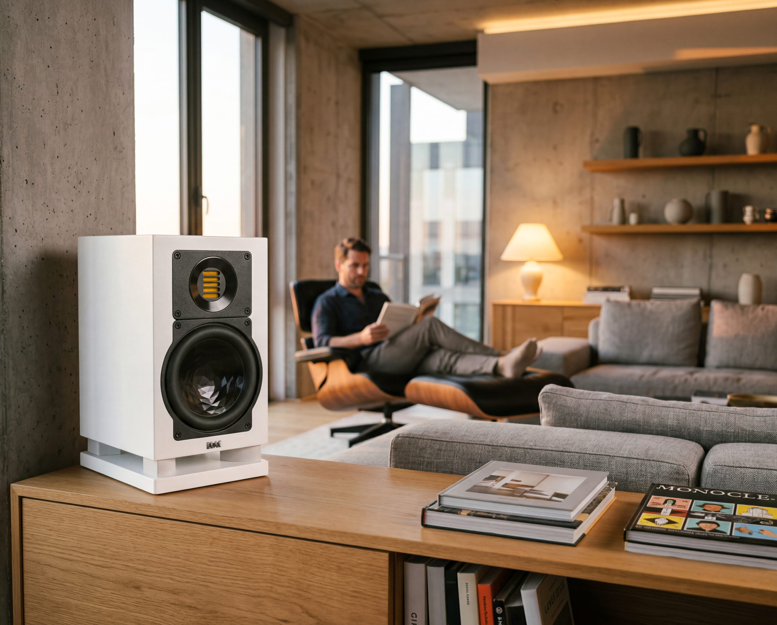 ELAC BS100, altavoces librero blancos costa rica
